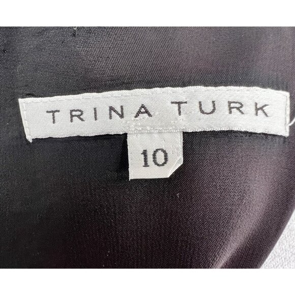 Trina Turk Shift Dress Pleated Spellbound Floral Sleeveless Size 10 Tropical - Picture 4 of 14